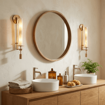 Alabaster Wall Lamp French Classicism