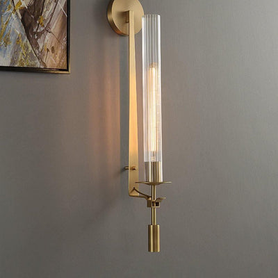 Kristy Glass Indoor Wall Lamp Farmhouse