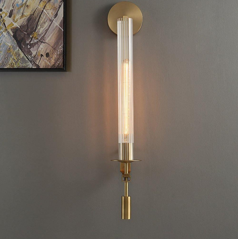 Kristy Glass Indoor Wall Lamp Farmhouse