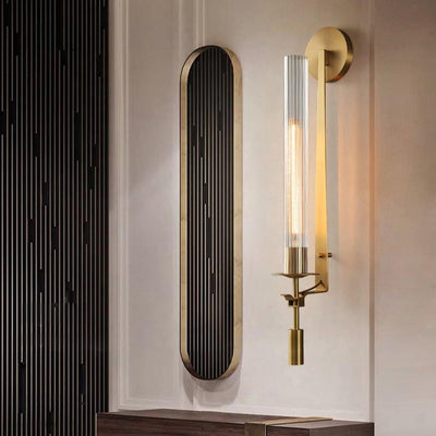 Kristy Glass Indoor Wall Lamp Farmhouse