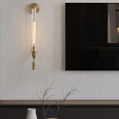 Kristy Glass Indoor Wall Lamp Farmhouse