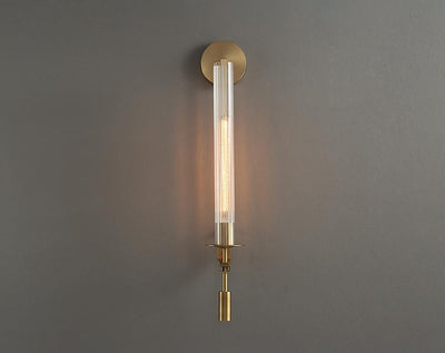 Ceshaisra French Classicism Plug-in Brass Glass Wall Lamp - Neutral Decor