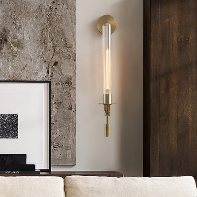 Kristy Glass Indoor Wall Lamp Farmhouse