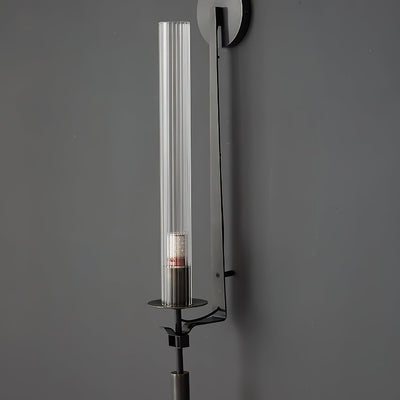 Kristy Glass Indoor Wall Lamp Farmhouse