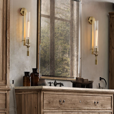 Kristy Glass Indoor Wall Lamp Farmhouse