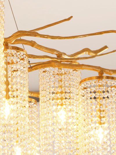 Avvariel Organic Brass Chandelier