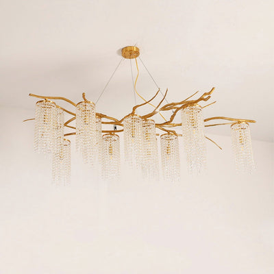 Avvariel Organic Brass Chandelier