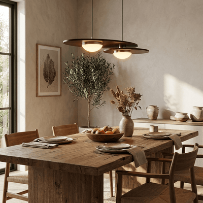 Lindenmont Walnut Linear Pendant Light