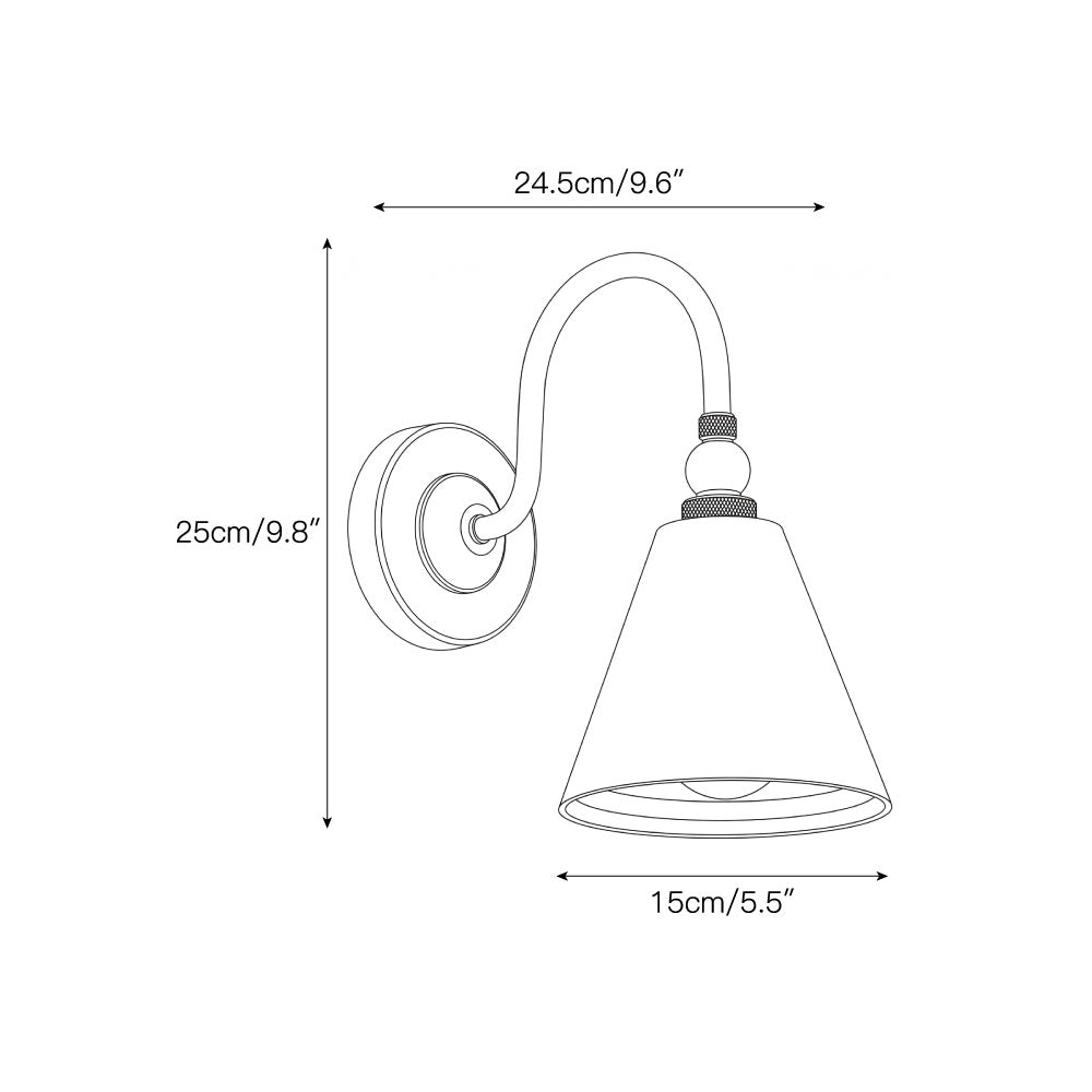 Forna Brass Wall Sconce