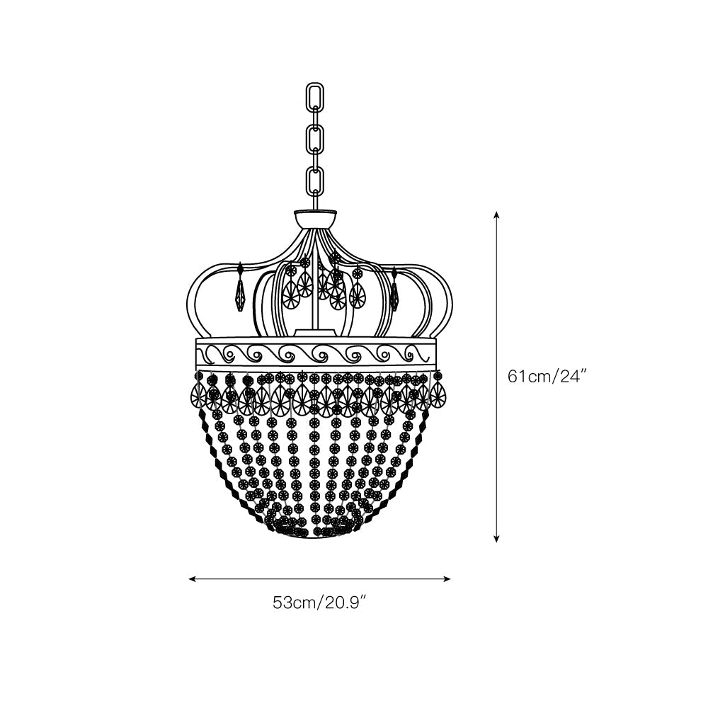 Lindenley Tear Drop Chandelier
