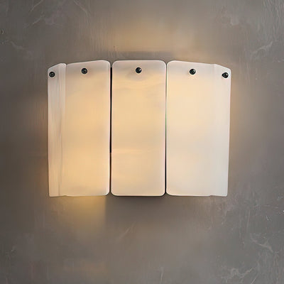 Corvane Fractured Alabaster Wall Sconce