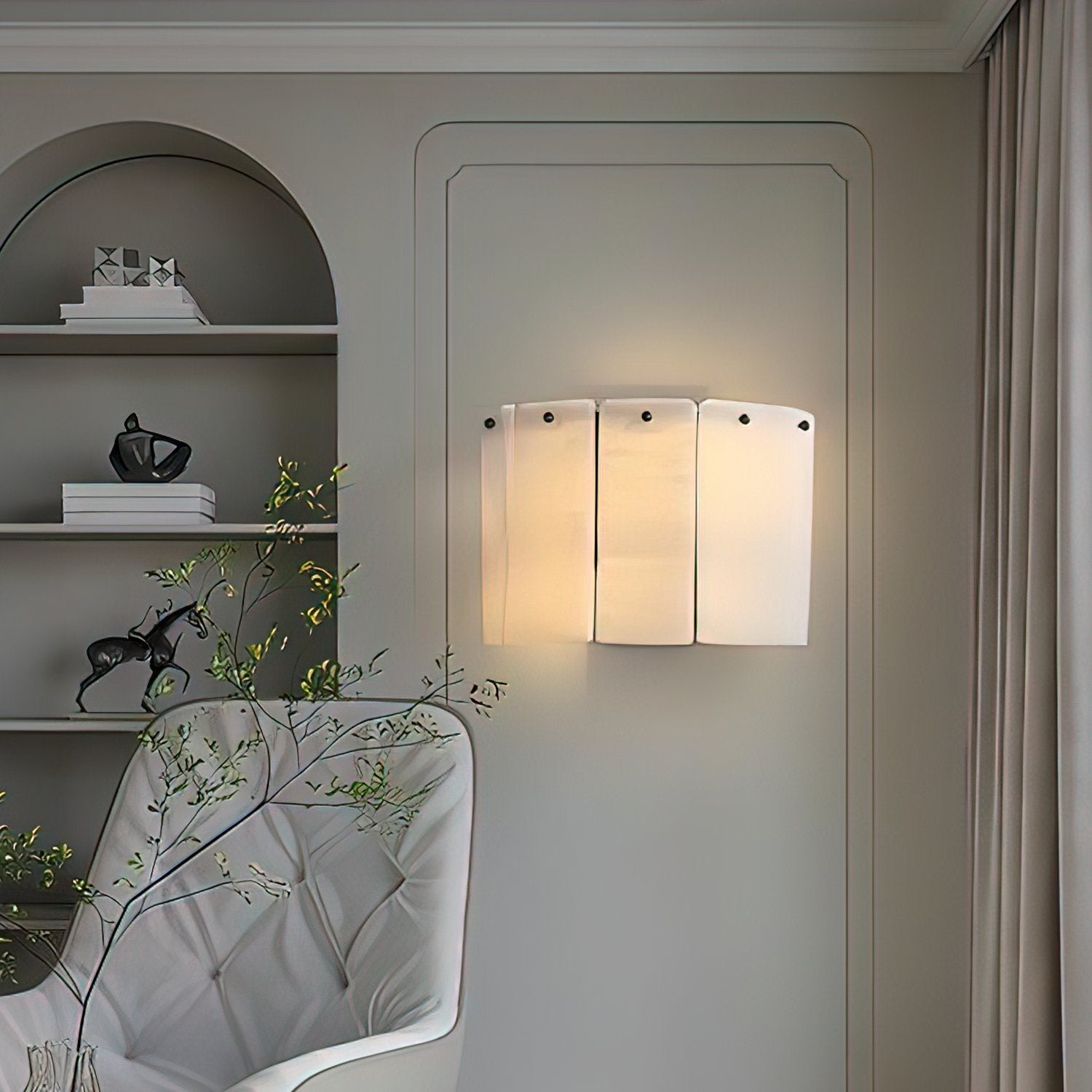 Corvane Fractured Alabaster Wall Sconce