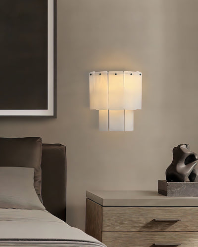 Corvane Fractured Alabaster Wall Sconce