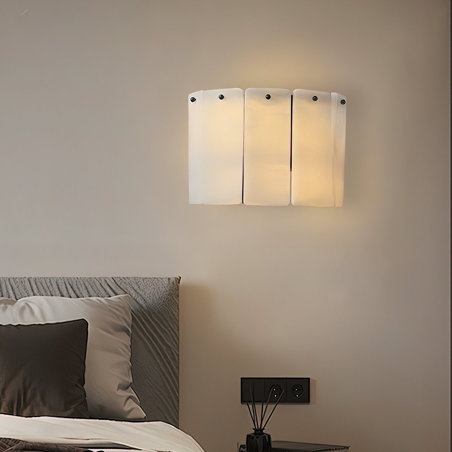 Corvane Fractured Alabaster Wall Sconce