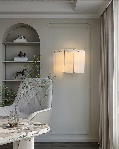 Corvane Fractured Alabaster Wall Sconce
