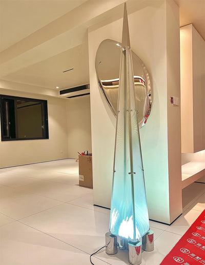 Velelira Modern Glass Floor Lamp