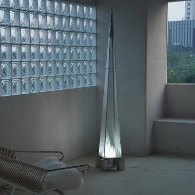 Velelira Modern Glass Floor Lamp
