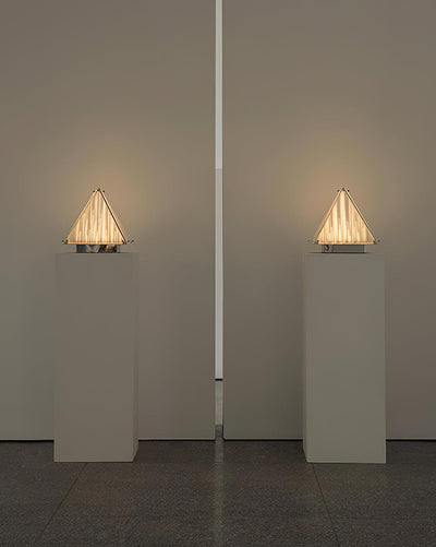 Mymiryre Pyramid Glass Table Lamp