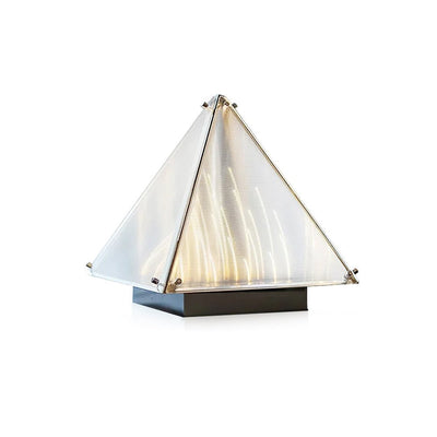 Mymiryre Pyramid Glass Table Lamp