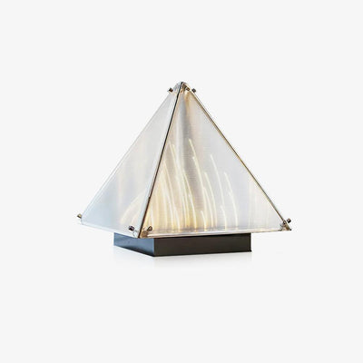 Mymiryre Pyramid Glass Table Lamp