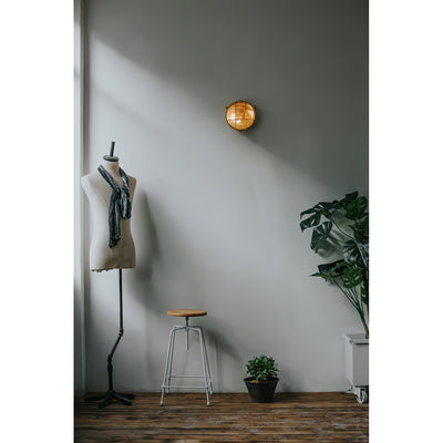 Erthearis Vintage Brass Bunker Sconce Wall Lamp - Neutral Decor