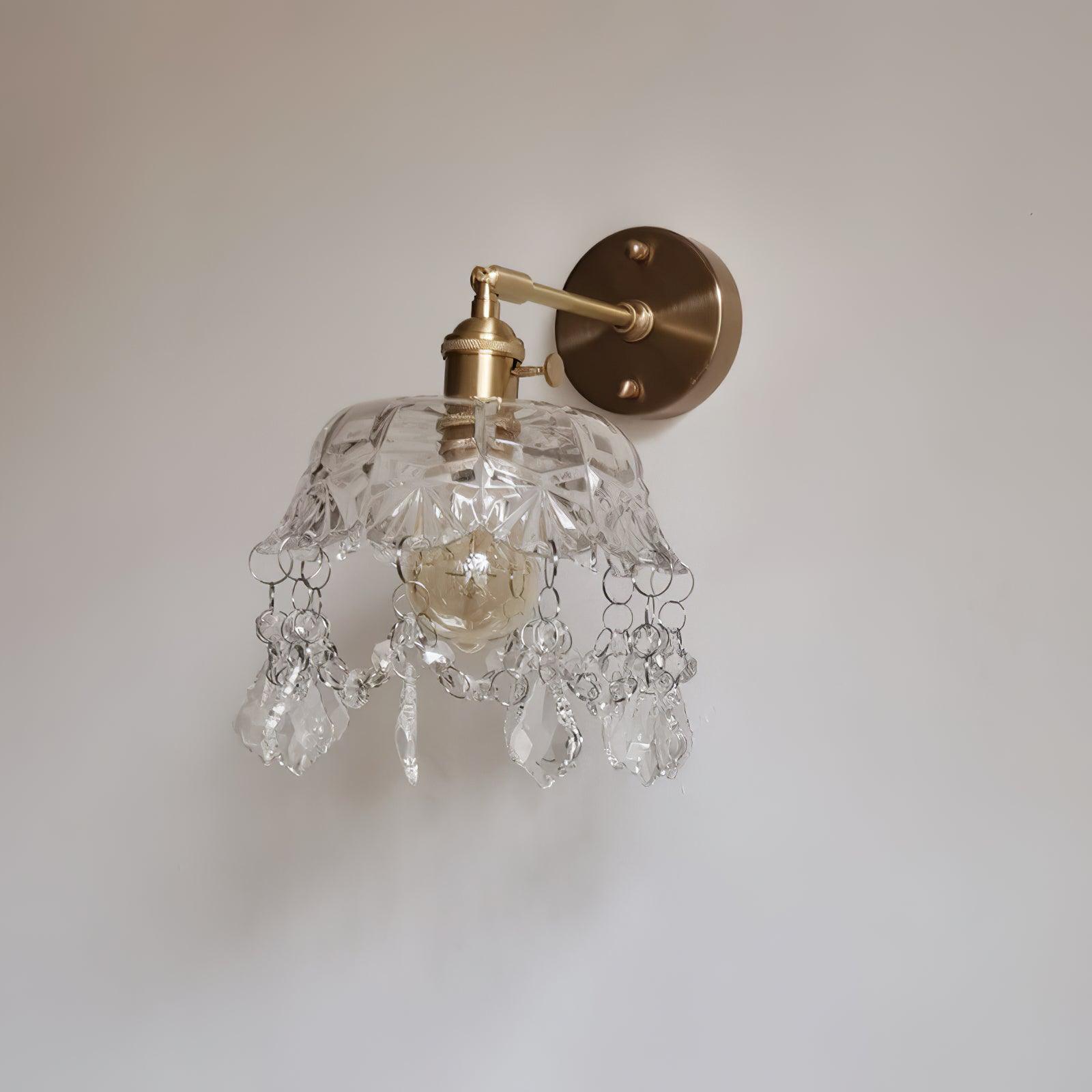 Baleno Postmodern Luxury French Tassel Crystal Wall Light