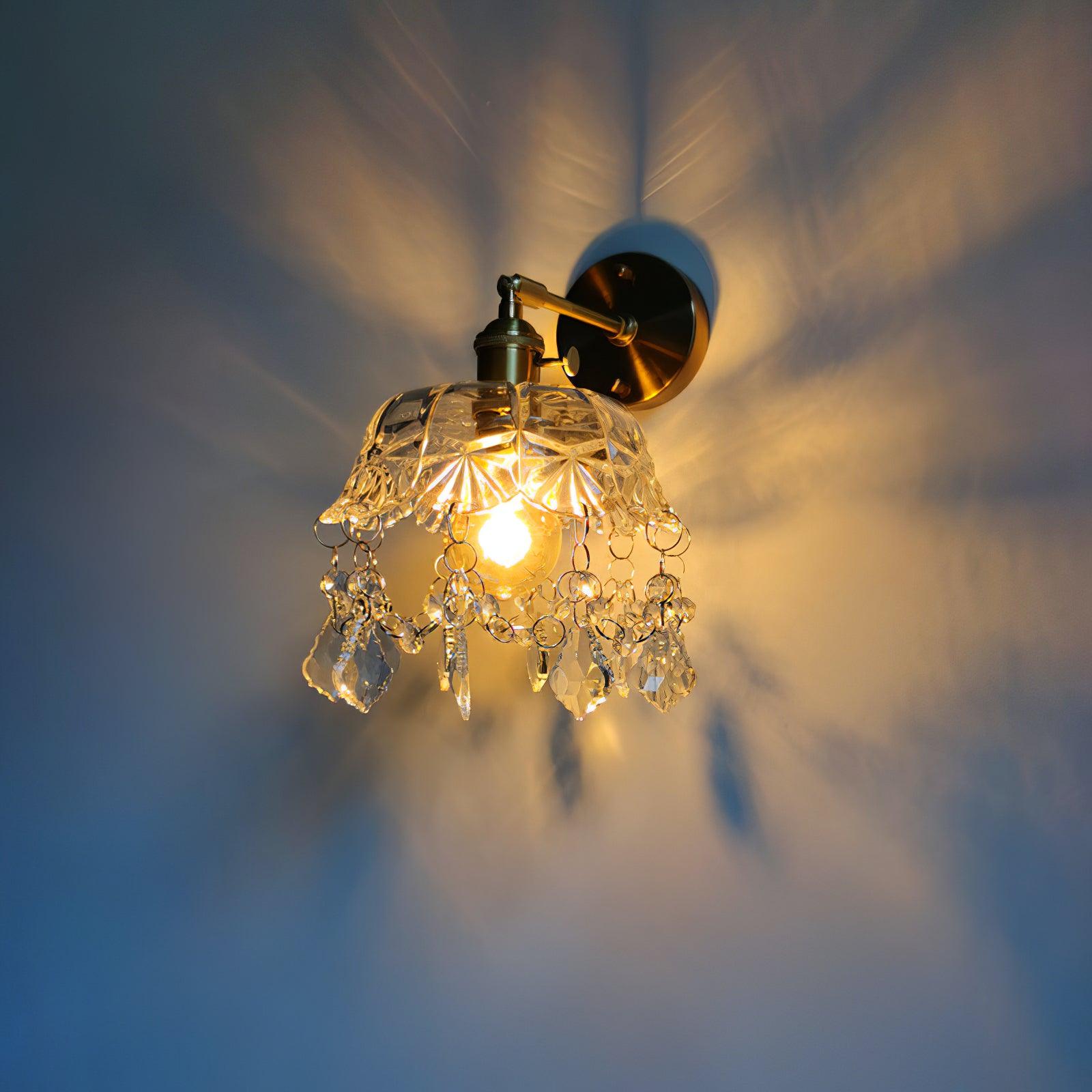 Baleno Postmodern Luxury French Tassel Crystal Wall Light