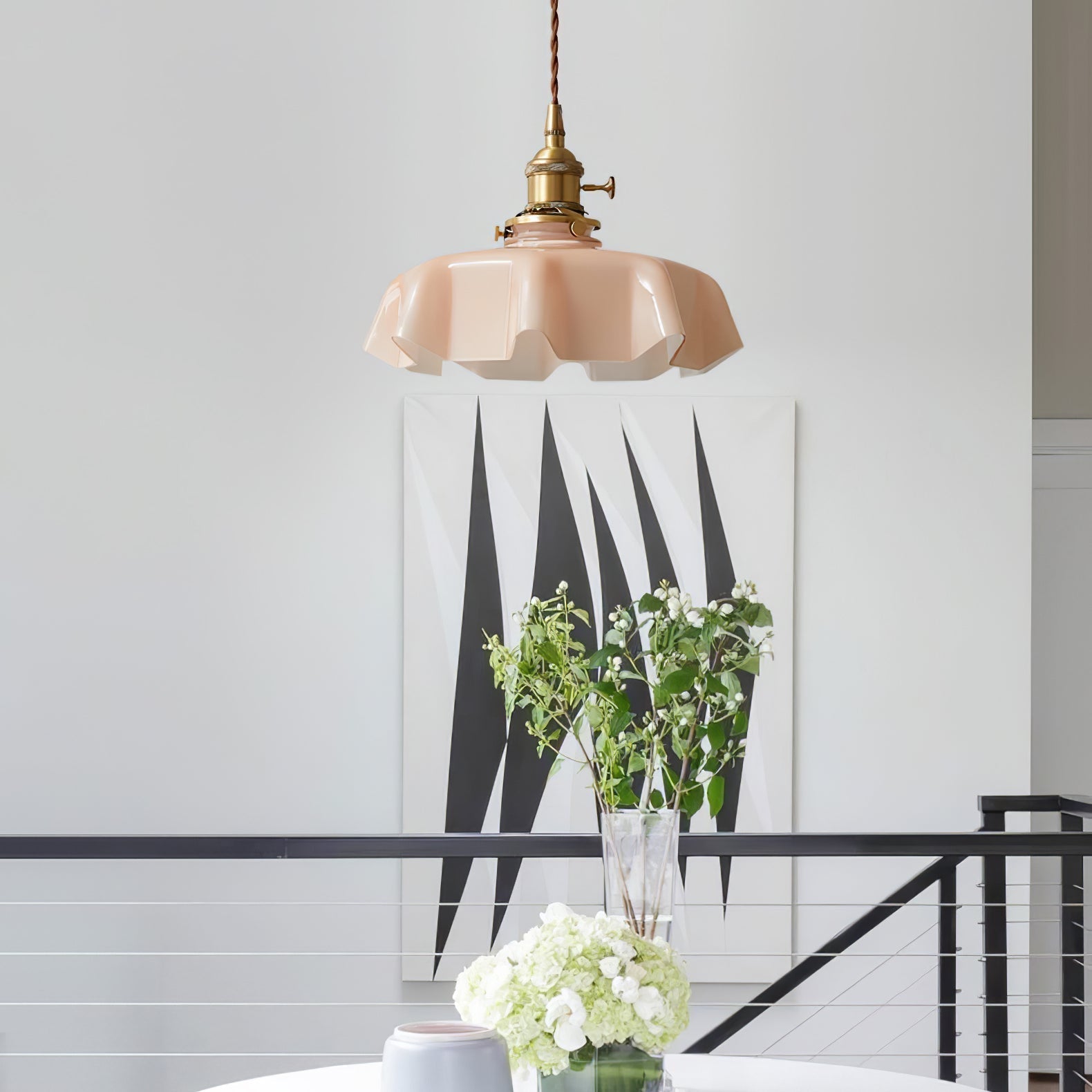 Liorivora Pendant Light French Flower for Dining Room