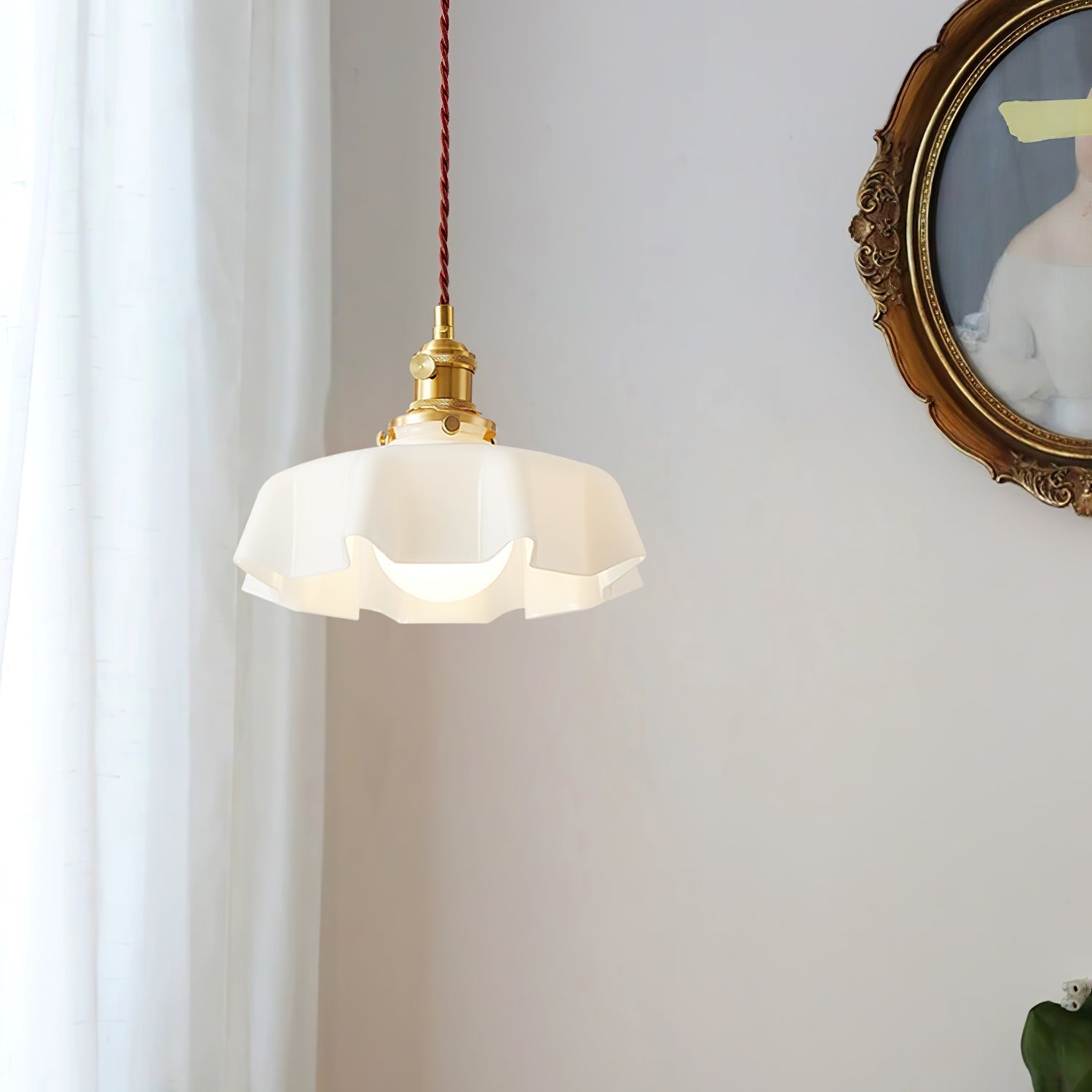 Liorivora Pendant Light French Flower for Dining Room