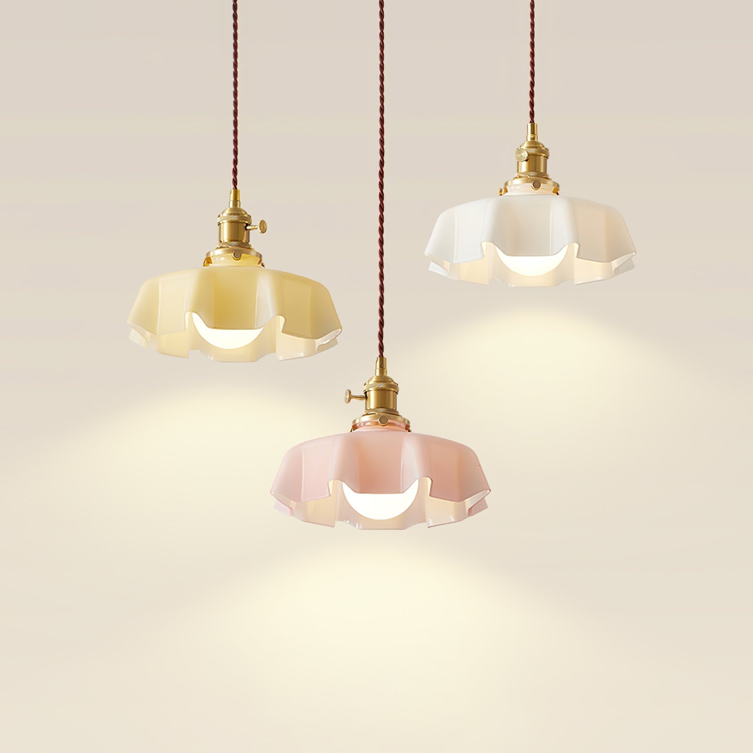 Liorivora Pendant Light French Flower for Dining Room