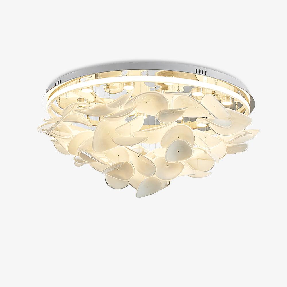 Viraalian French Floral Petal Ceiling Lamp for Modern Homes