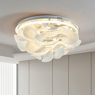 Viraalian French Floral Petal Ceiling Lamp for Modern Homes