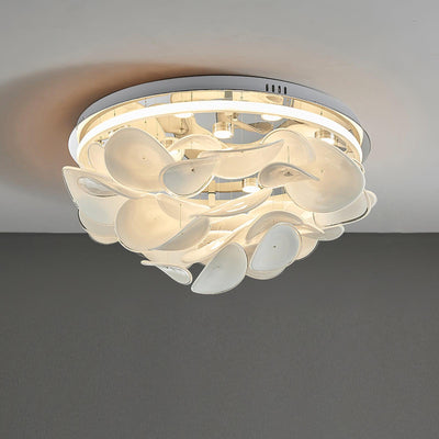 Viraalian French Floral Petal Ceiling Lamp for Modern Homes