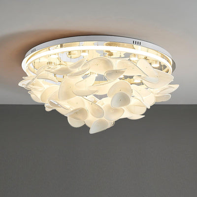 Viraalian French Floral Petal Ceiling Lamp for Modern Homes