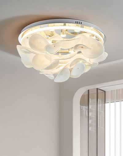 Viraalian French Floral Petal Ceiling Lamp for Modern Homes