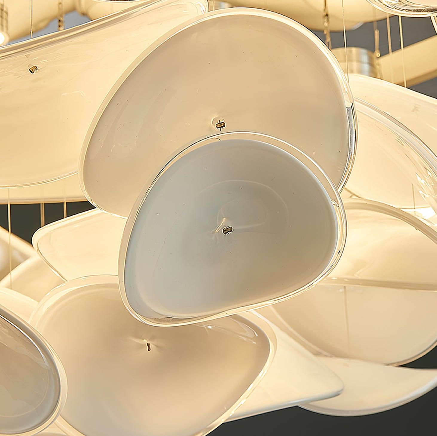 Viraalian French Floral Petal Ceiling Lamp for Modern Homes