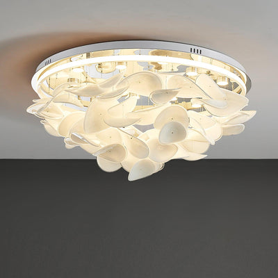 Viraalian French Floral Petal Ceiling Lamp for Modern Homes
