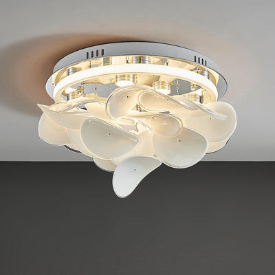 Viraalian French Floral Petal Ceiling Lamp for Modern Homes