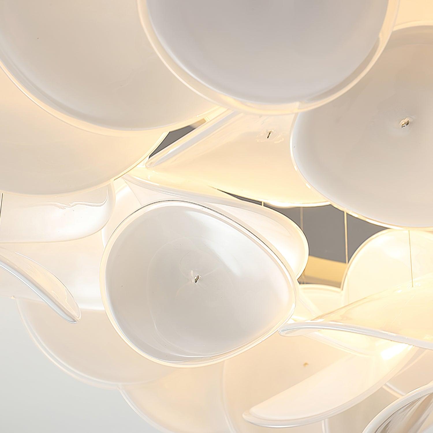 Viraalian French Floral Petal Ceiling Lamp for Modern Homes