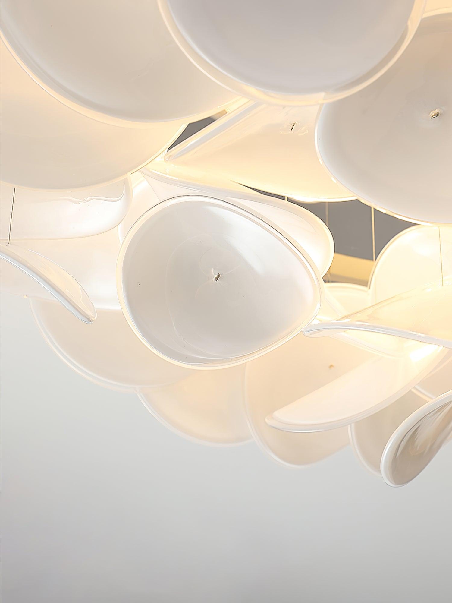 Viraalian French Floral Petal Ceiling Lamp for Modern Homes
