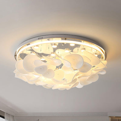 Viraalian French Floral Petal Ceiling Lamp for Modern Homes