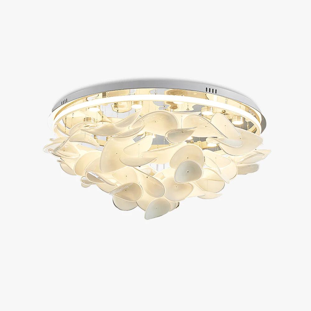 Viraalian French Floral Petal Ceiling Lamp for Modern Homes