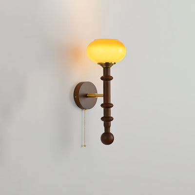 Hilda Roma Elegance Wood Sconce Wall lamp - Neutral Decor