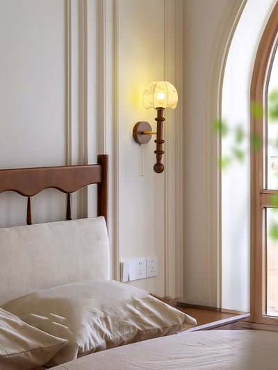 Hilda Roma Elegance Wood Sconce Wall lamp - Neutral Decor
