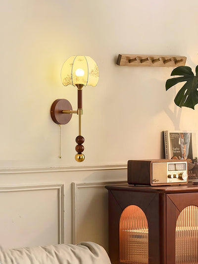 Hilda Roma Elegance Wood Sconce Wall lamp - Neutral Decor
