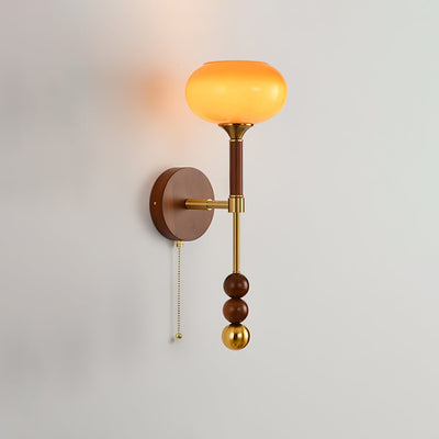 Hilda Roma Elegance Wood Sconce Wall lamp - Neutral Decor