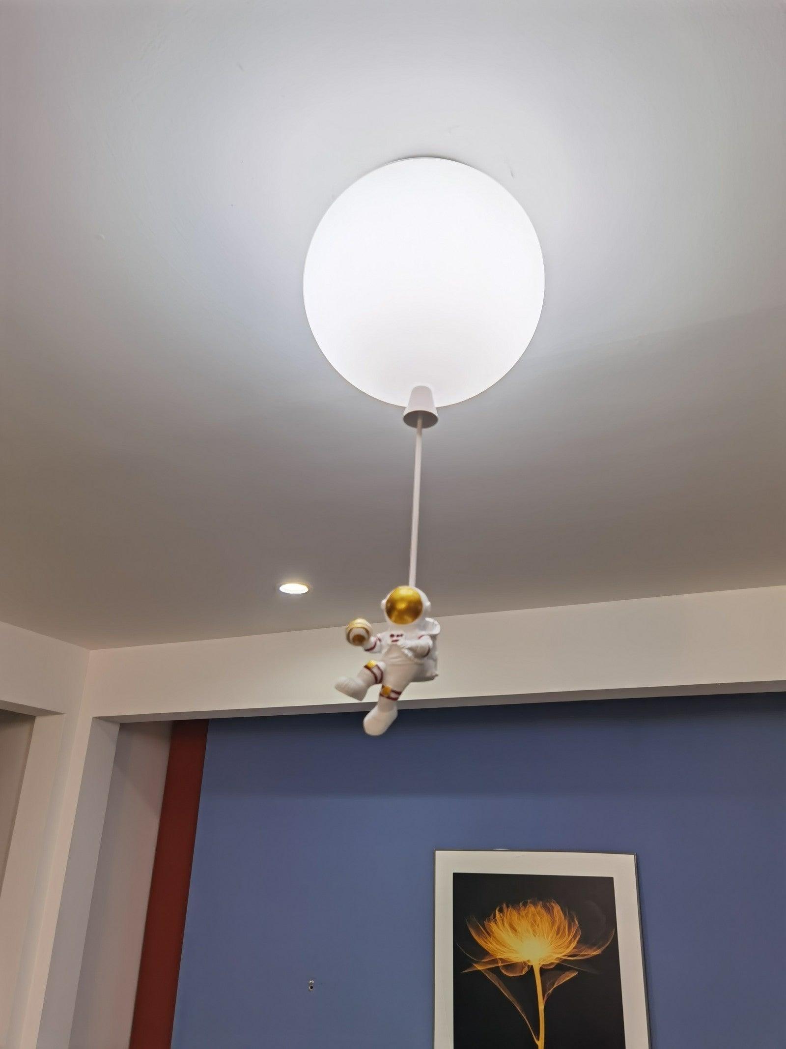 Nirerira Ceiling Light Acrylic Balloon Astronaut Playful Kids Room