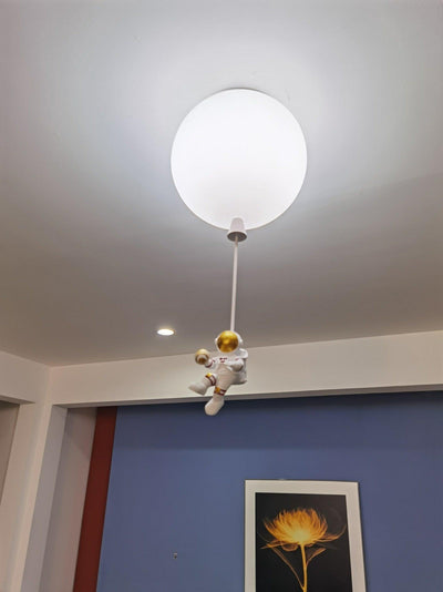Nirerira Ceiling Light Acrylic Balloon Astronaut Playful Kids Room