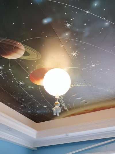 Nirerira Ceiling Light Acrylic Balloon Astronaut Playful Kids Room