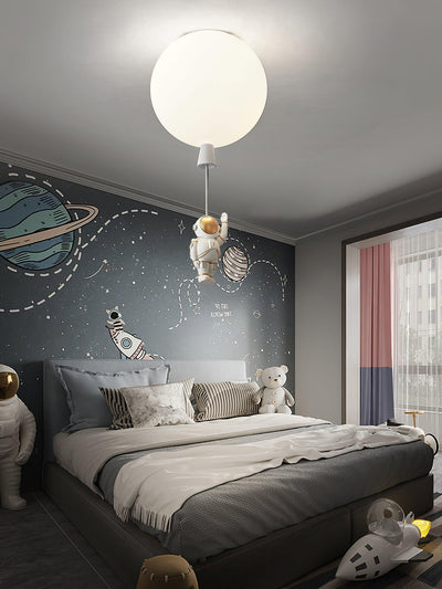Nirerira Ceiling Light Acrylic Balloon Astronaut Playful Kids Room